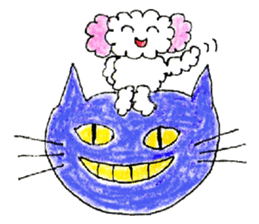 The dog of a pink ear 3. sticker #13233238