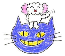 The dog of a pink ear 3. sticker #13233238