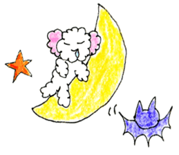 The dog of a pink ear 3. sticker #13233239