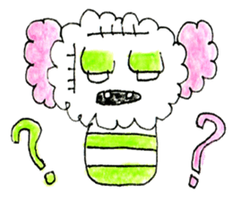 The dog of a pink ear 3. sticker #13233258