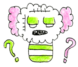 The dog of a pink ear 3. sticker #13233258