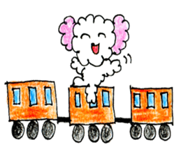 The dog of a pink ear 3. sticker #13233275