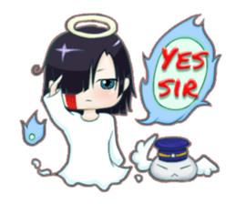 The ghost wish you a Happy Halloween! sticker #13233324