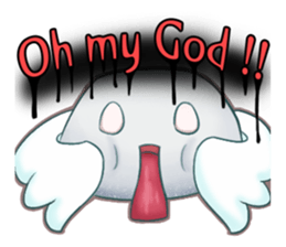 The ghost wish you a Happy Halloween! sticker #13233335