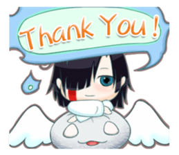 The ghost wish you a Happy Halloween! sticker #13233344