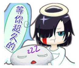 The ghost wish you a Happy Halloween! sticker #13233345