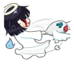 The ghost wish you a Happy Halloween! sticker #13233346