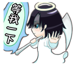 The ghost wish you a Happy Halloween! sticker #13233353