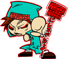 wasawasa man Sticker sticker #13233638
