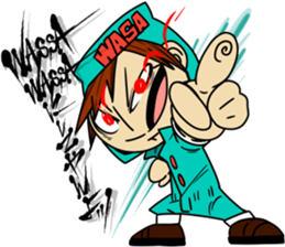 wasawasa man Sticker sticker #13233639