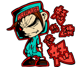 wasawasa man Sticker sticker #13233641