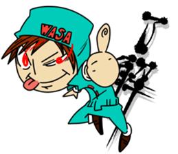 wasawasa man Sticker sticker #13233644