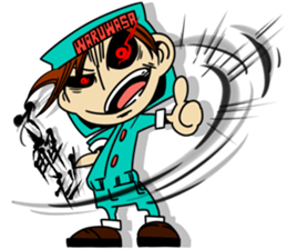 wasawasa man Sticker sticker #13233645