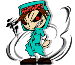 wasawasa man Sticker sticker #13233646