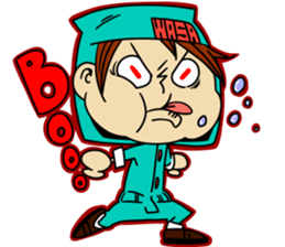 wasawasa man Sticker sticker #13233649