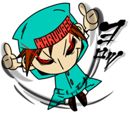 wasawasa man Sticker sticker #13233656