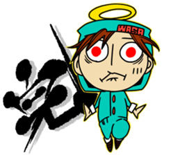 wasawasa man Sticker sticker #13233669