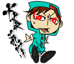 wasawasa man Sticker sticker #13233670