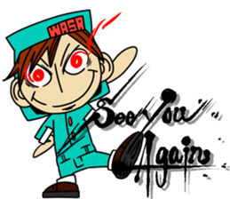 wasawasa man Sticker sticker #13233677