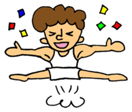 gymnastics message of Ma-kun sticker #13233847