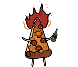 Drunker Pizza sticker #13234248