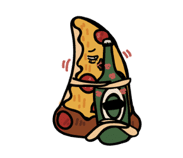 Drunker Pizza sticker #13234253