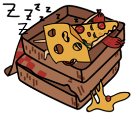 Drunker Pizza sticker #13234256