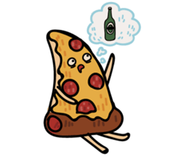 Drunker Pizza sticker #13234263