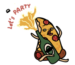 Drunker Pizza sticker #13234264