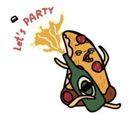 Drunker Pizza sticker #13234264