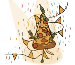 Drunker Pizza sticker #13234267