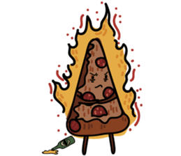 Drunker Pizza sticker #13234276