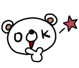 mild bear2 sticker #13234423