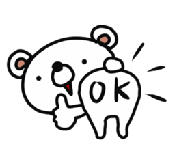 mild bear2 sticker #13234424