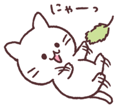 meow meow white kitten sticker #13234730