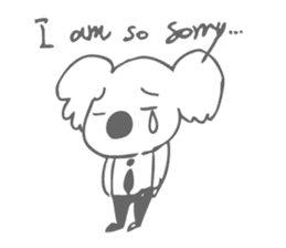 Koala feels sorry sticker #13234871