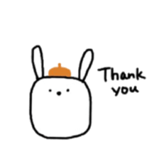 square face rabbits 3 sticker #13235712