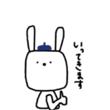 square face rabbits 3 sticker #13235724