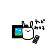 square face rabbits 3 sticker #13235744