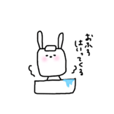 square face rabbits 3 sticker #13235749