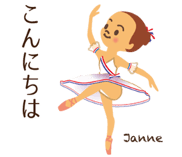 Vol.2 Ballet-chan Daily conversation sticker #13235991