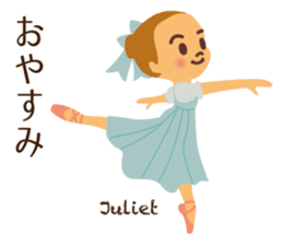 Vol.2 Ballet-chan Daily conversation sticker #13235993