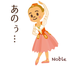 Vol.2 Ballet-chan Daily conversation sticker #13235995