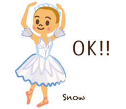 Vol.2 Ballet-chan Daily conversation sticker #13236002