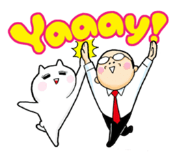 Sticker of a middle-aged man 2 sticker #13236441