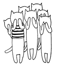 Many many cats' sticker sticker #13236675