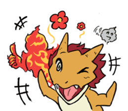 Dragon Charlie's Flammoji sticker #13237390