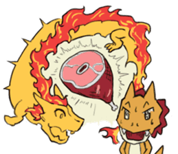 Dragon Charlie's Flammoji sticker #13237408
