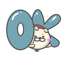 Cosplay dog Little Red Riding Hood sticker #13237484