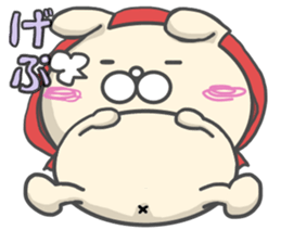 Cosplay dog Little Red Riding Hood sticker #13237488